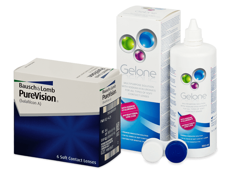 PureVision (6 lenzen) + Gelone 360 ml