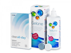 Clear All-Day (6 lentilles) + Solution Gelone 360 ml