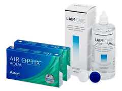 Air Optix Aqua (2x3 lentilles) + Solution Laim Care 400 ml