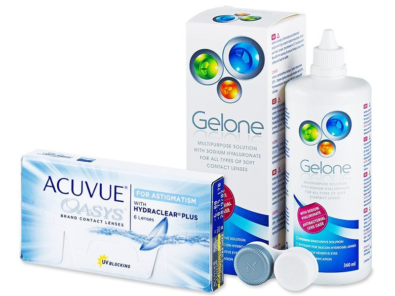 Acuvue Oasys for Astigmatism (6 lenzen) + Gelone 360 ml