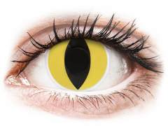 Gele Cat Eye contactlenzen - ColourVue Crazy (2 kleurlenzen)