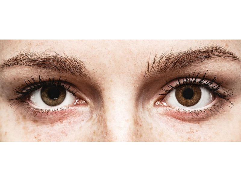 Bruine contactlenzen - met sterkte - TopVue Color (2 kleurlenzen)