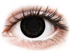 Zwarte Dolly Black contactlenzen - met sterkte - ColourVUE BigEyes (2 kleurlenzen)