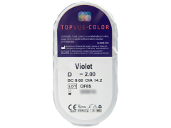 TopVue Color - Violet - correctrices (2 monthly coloured lenses)
