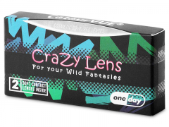 ColourVUE Crazy Lens - Blackout - journalières non correctrices (2 lentilles)