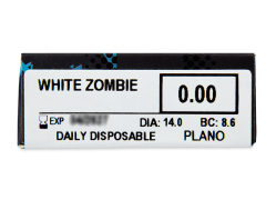 ColourVUE Crazy Lens - White Zombie - zonder sterkte (2 gekleurde daglenzen)