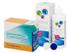 PureVision 2 for Astigmatism (6 lentilles) + Gelone 360 ml