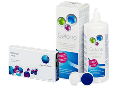 Biofinity Toric (6 lentilles) + Gelone 360 ml