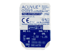 Acuvue Oasys 1-Day with HydraLuxe for Astigmatism (30 lenzen)