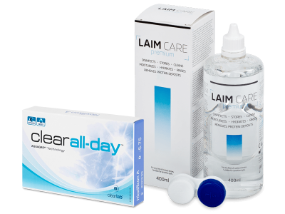 Clear All-Day (6 lentilles) + Laim-Care 400 ml