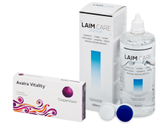 Avaira Vitality (3 lentilles) + Laim-Care 400 ml