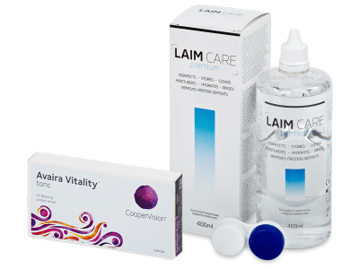 Avaira Vitality Toric (3 lenzen) + Laim-Care 400 ml