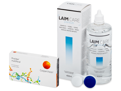 Proclear Multifocal (3 lenzen) + Laim-Care 400 ml