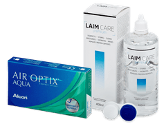 Air Optix Aqua (6 lenzen) + Laim Care Vloeistof 400 ml