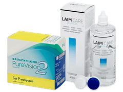 PureVision 2 for Presbyopia (6 lenzen) + Laim Care Vloeistof 400 ml
