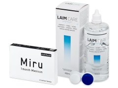 Miru 1month Menicon multifocal (6 lentilles) + Laim-Care 400 ml