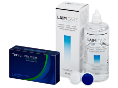 TopVue Premium for Astigmatism (6 lenzen + vloeistof Laim-Care 400 ml
