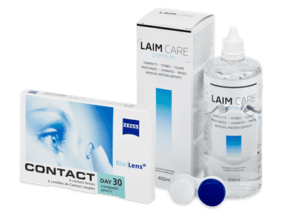 Carl Zeiss Contact Day 30 Compatic (6 lentilles) + solution Laim-Care 400 ml