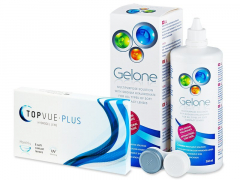 TopVue Monthly Plus (6 lentilles) + Gelone Solution 360 ml