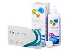 TopVue Monthly Plus (6 lenzen) + Gelone Lenzenvloeistof 360 ml
