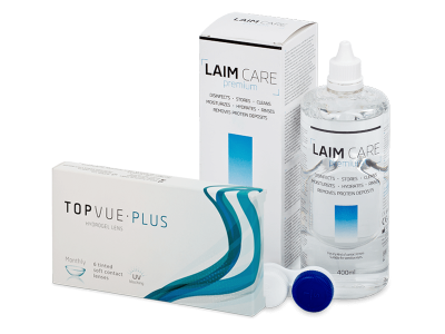 TopVue Monthly Plus (6 lenzen) + Laim-Care lenzenvloeistof 400 ml