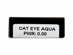 CRAZY LENS - Cat Eye Aqua - zonder sterkte (2 gekleurde daglenzen)