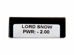 CRAZY LENS - Lord Snow - met sterkte (2 gekleurde daglenzen)