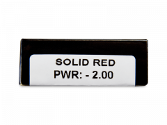 CRAZY LENS - Solid Red - journalières correctrices (2 lentilles)