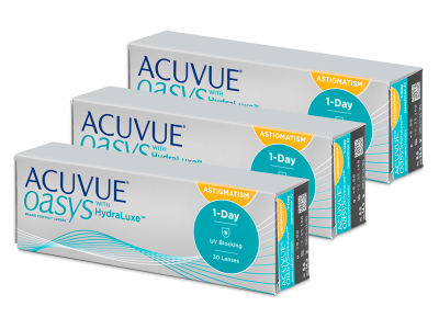Acuvue Oasys 1-Day with HydraLuxe for Astigmatism (90 lentilles)