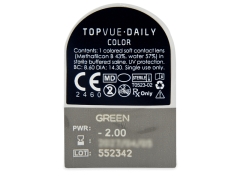 TopVue Daily Color - Green - journalières correctrices (2 lentilles)