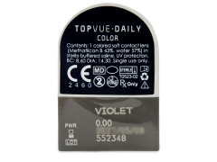 TopVue Daily Color - Violet - zonder sterkte (2 gekleurde daglenzen)