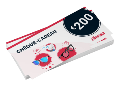 Un chèque-cadeau de 200 € pour acheter des lentilles et des lunettes 