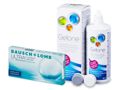 Bausch + Lomb ULTRA Multifocal for Astigmatism (6 lenzen) + Gelone 360 ml