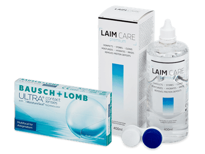 Bausch + Lomb ULTRA Multifocal for Astigmatism (6 lentilles) + Laim Care 400 ml
