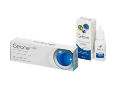 Gelone 1-day (30 lentilles) + gouttes pour les yeux Gelone 10 ml