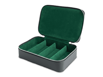 Beron reisetui voor brillen - zwart